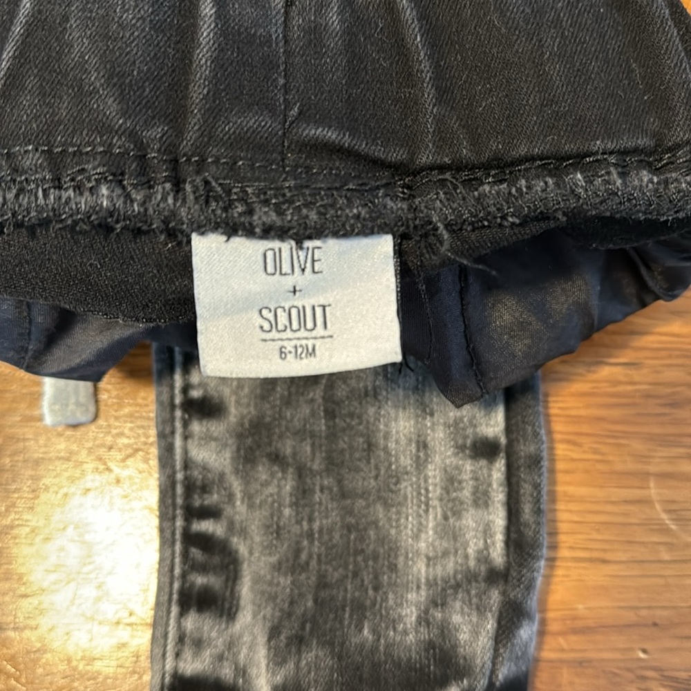 Olive + Scout Distressed Jeans, 6-12M - Picture 3 of 3